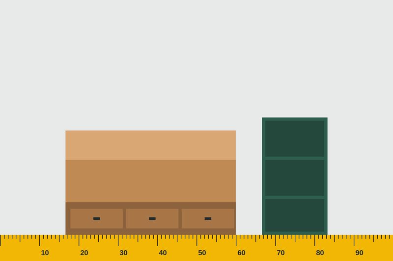 Illustration of custom bed with storage and cabinet – custom furniture in Dwarka, New Delhi