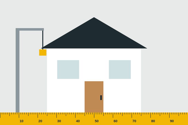 Illustration of house construction with a crane – house construction in Dwarka, New Delhi